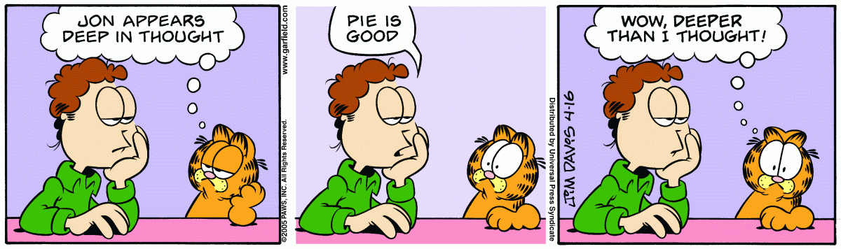 Garfield, April 16, 2005