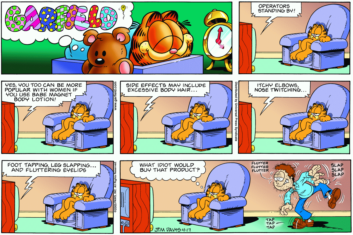 Garfield, April 17, 2005