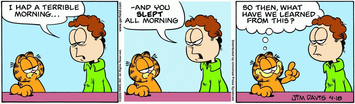 Garfield, April 18, 2005