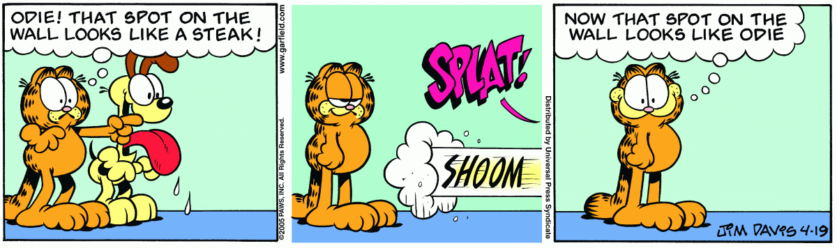 Garfield, April 19, 2005