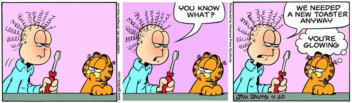 Garfield, April 20, 2005