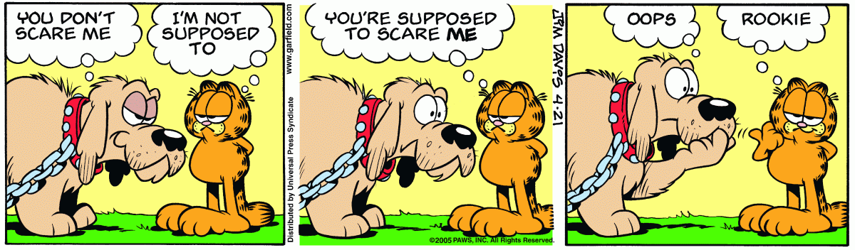 Garfield, April 21, 2005