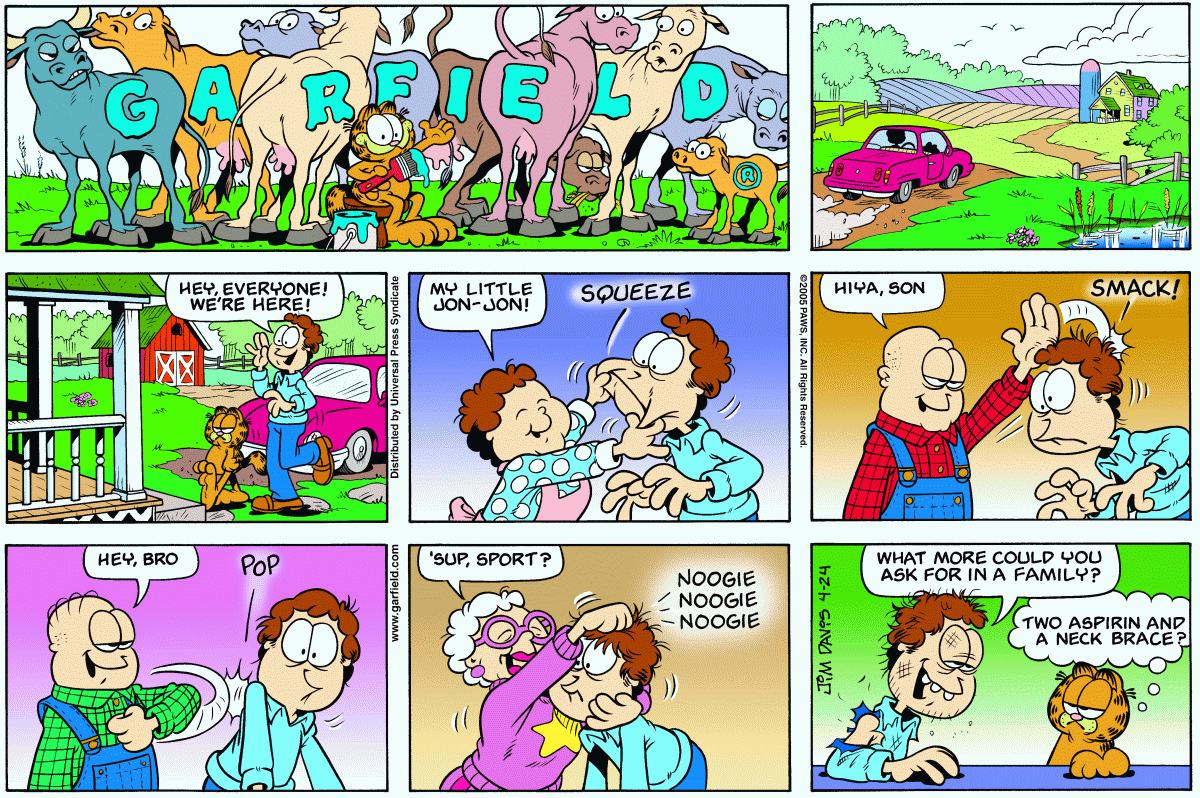 Garfield, April 24, 2005