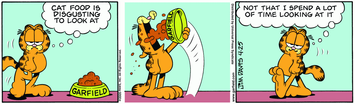 Garfield, April 25, 2005