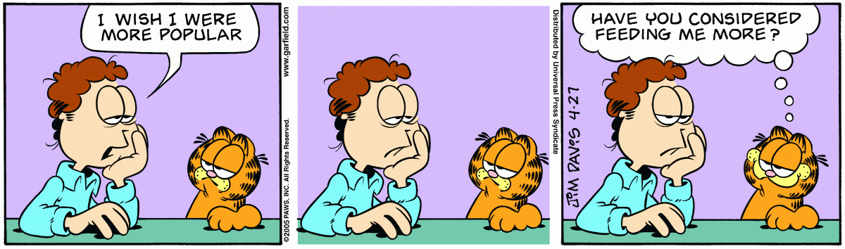 Garfield, April 27, 2005