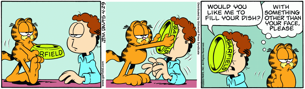 Garfield, April 29, 2005