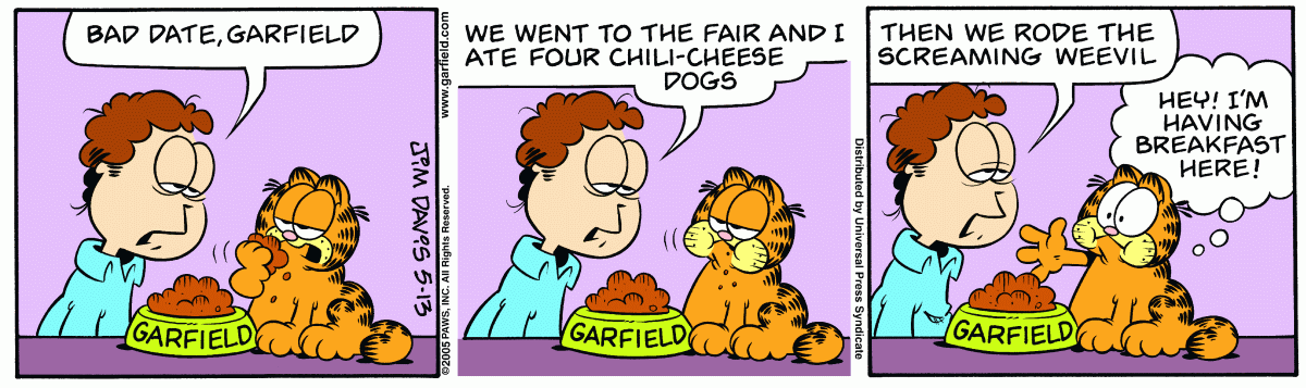 Garfield, May 13, 2005