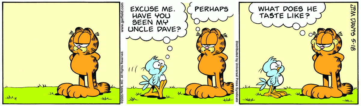 Garfield, May 18, 2005