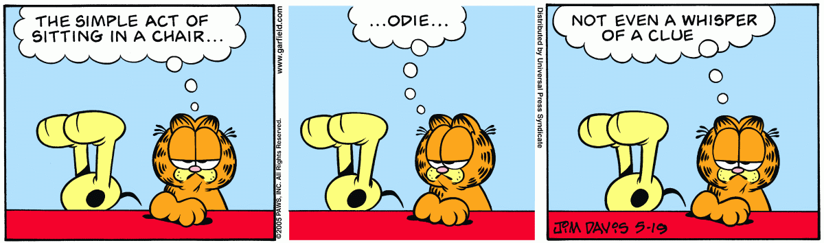 Garfield, May 19, 2005
