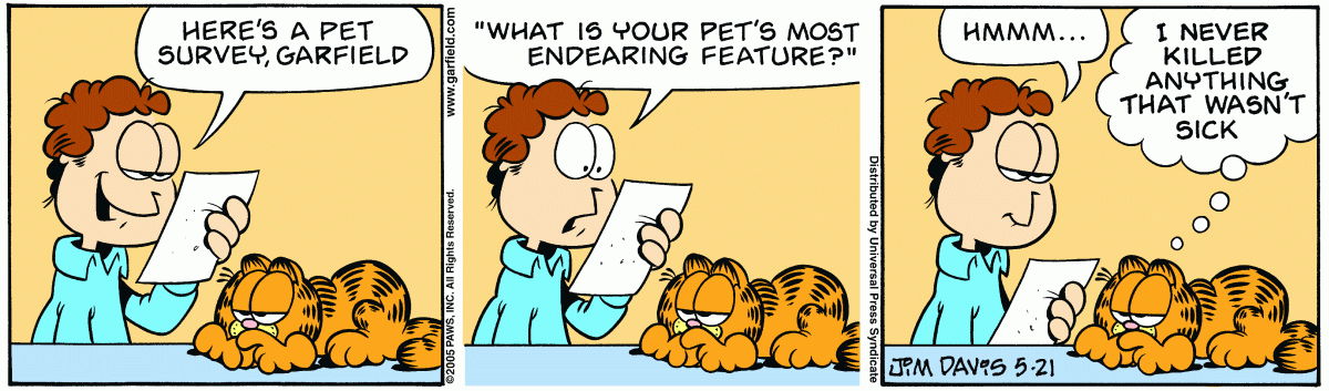 Garfield, May 21, 2005