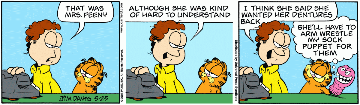 Garfield, May 25, 2005