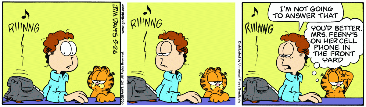 Garfield, May 26, 2005