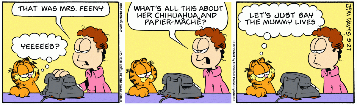 Garfield, May 27, 2005