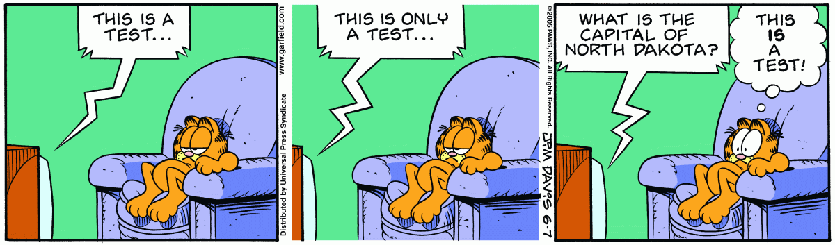 Garfield, June 7, 2005