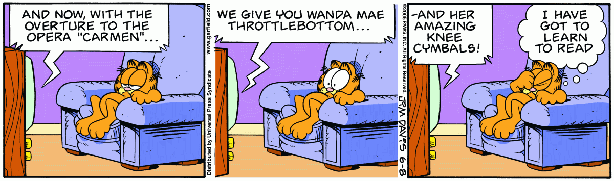 Garfield, June 8, 2005