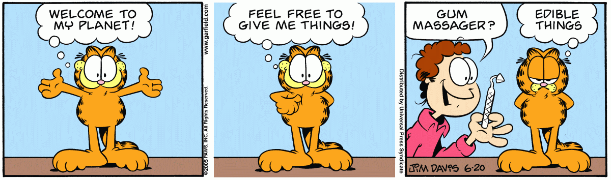 Garfield, June 20, 2005