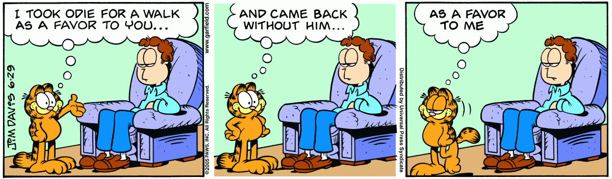 Garfield, June 29, 2005