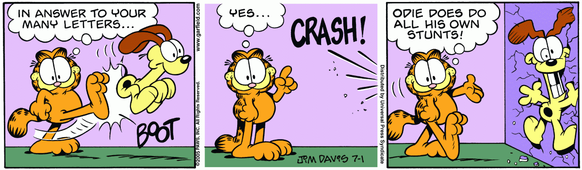 Garfield, July 1, 2005