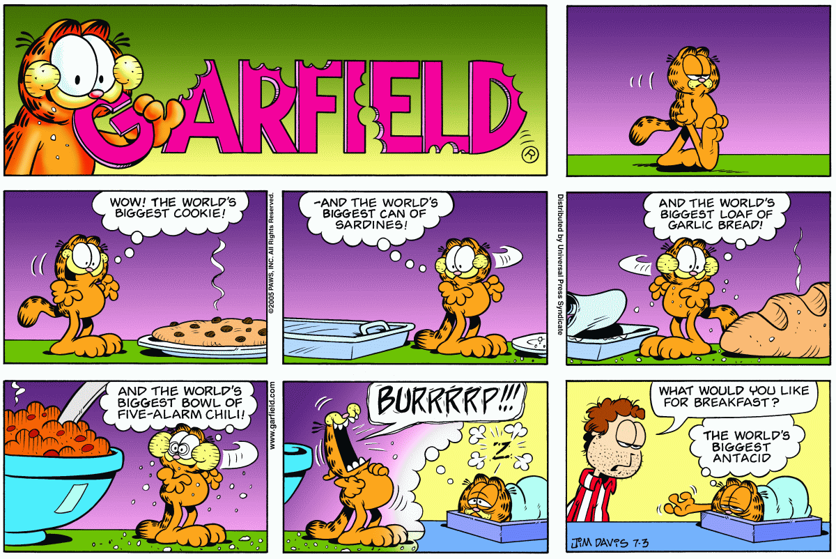 Garfield, July 3, 2005