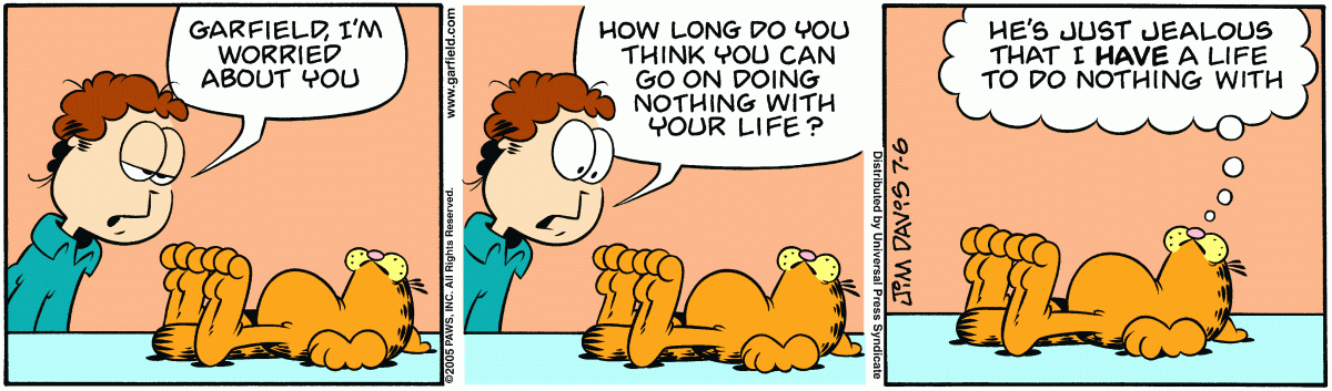 Garfield, July 6, 2005