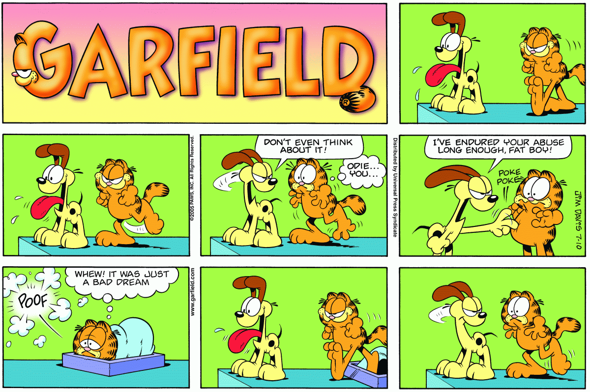Garfield, July 10, 2005