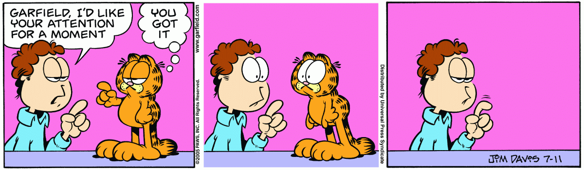 Garfield, July 11, 2005