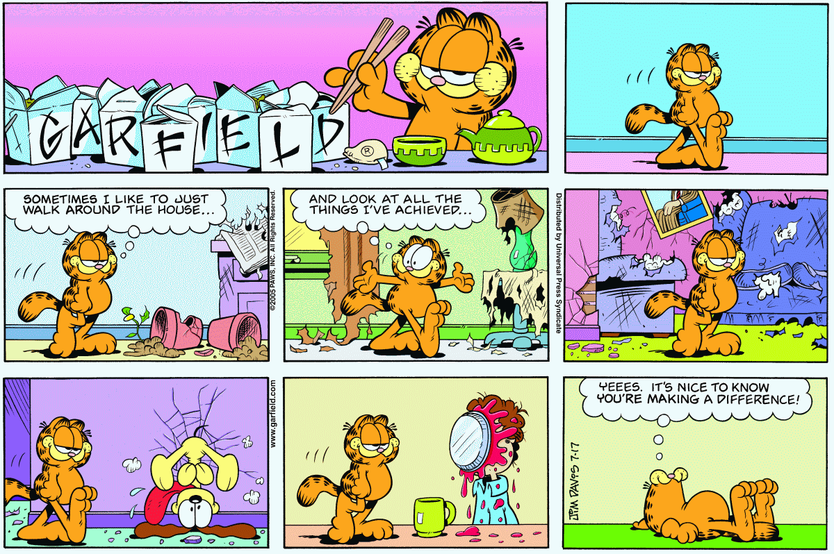 Garfield, July 17, 2005