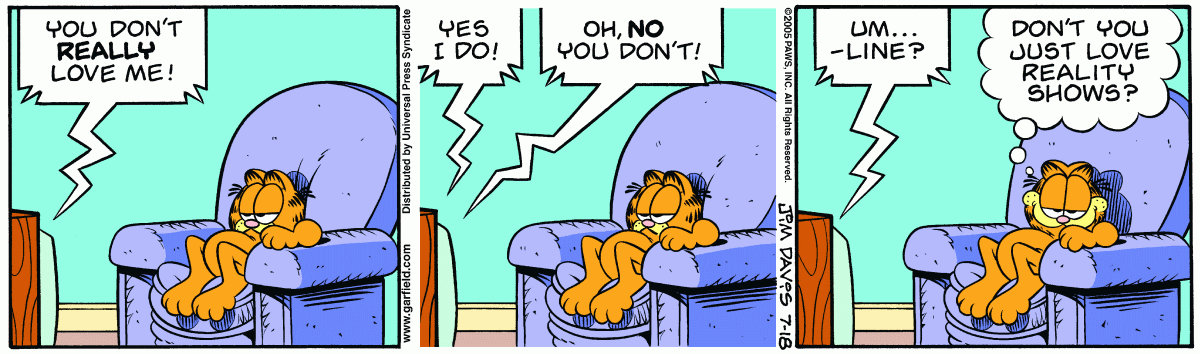 Garfield, July 18, 2005