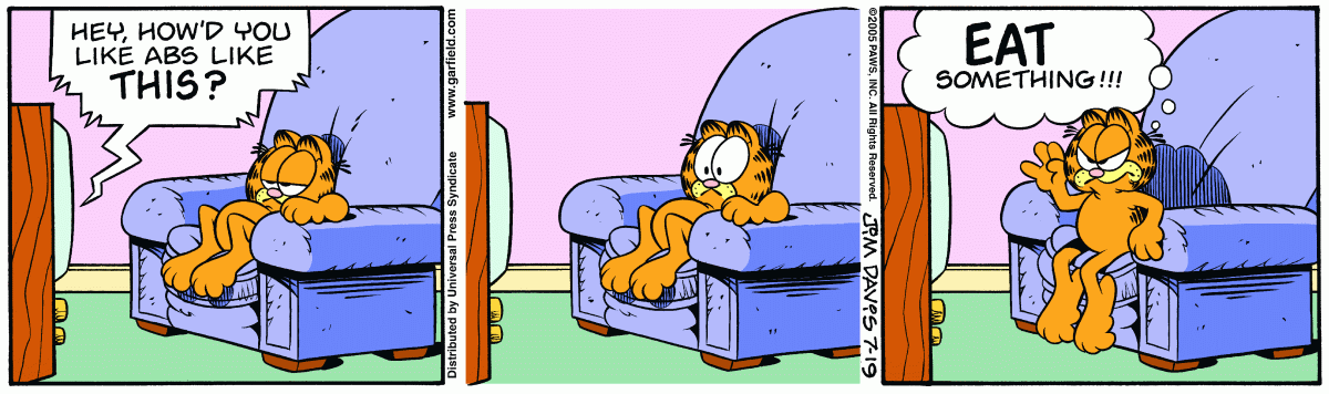 Garfield, July 19, 2005