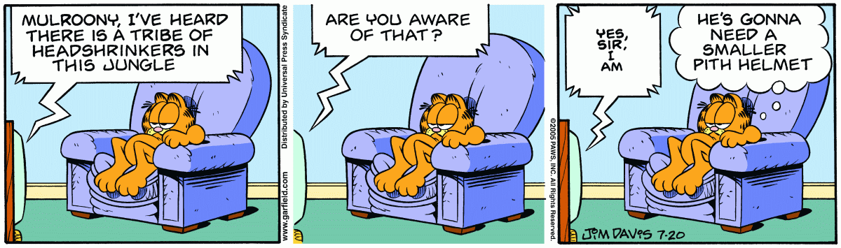 Garfield, July 20, 2005