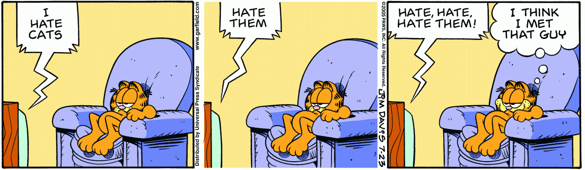 Garfield, July 23, 2005