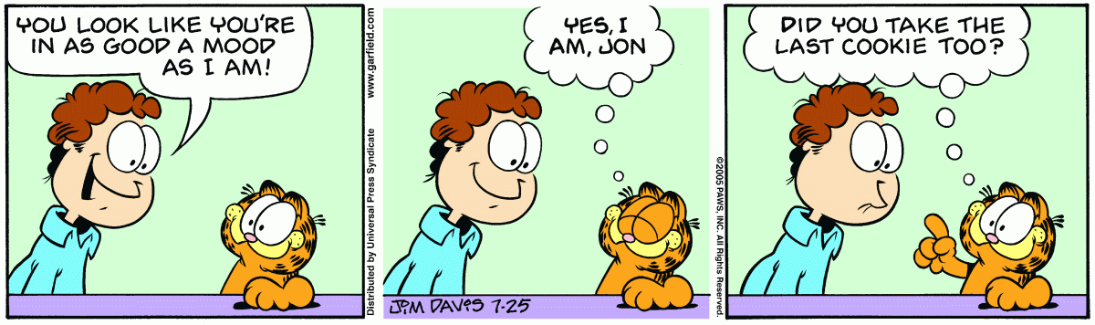 Garfield, July 25, 2005