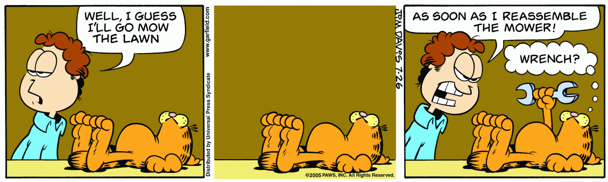 Garfield, July 26, 2005
