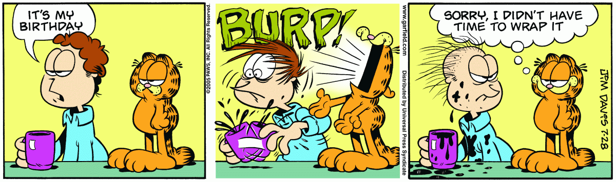 Garfield, July 28, 2005
