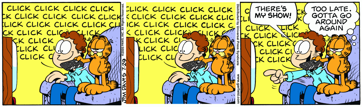 Garfield, July 29, 2005