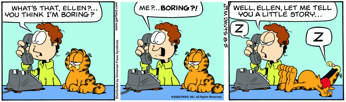 Garfield, August 5, 2005