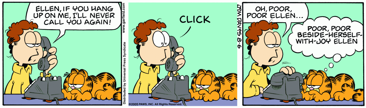 Garfield, August 6, 2005