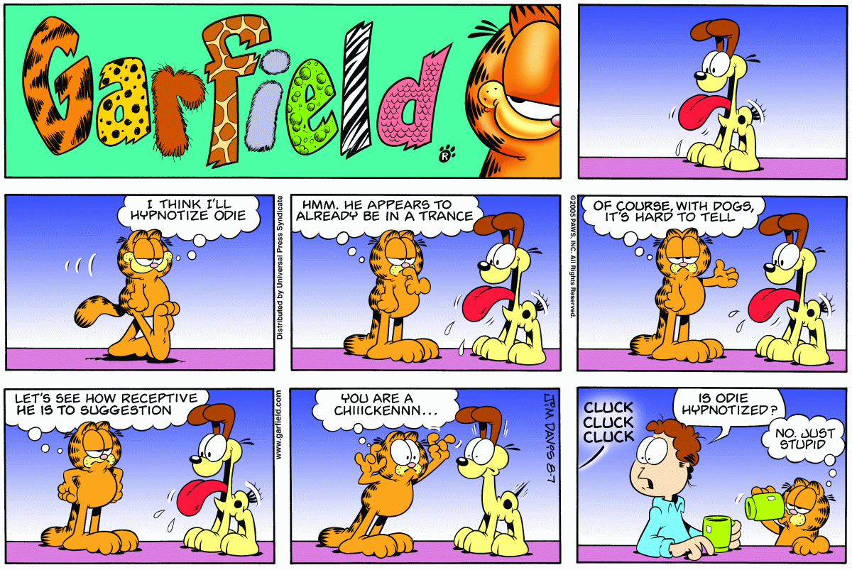 Garfield, August 7, 2005