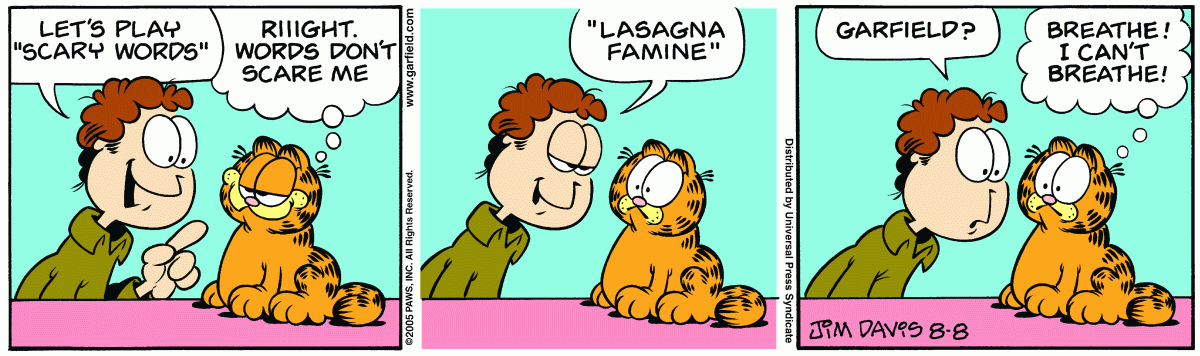 Garfield, August 8, 2005