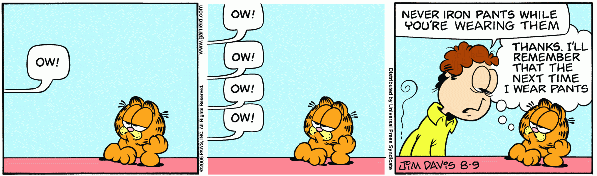 Garfield, August 9, 2005