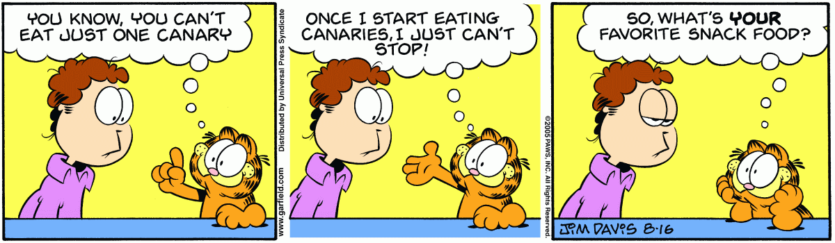Garfield, August 16, 2005