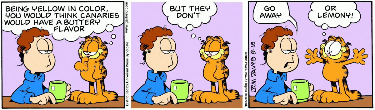 Garfield, August 18, 2005