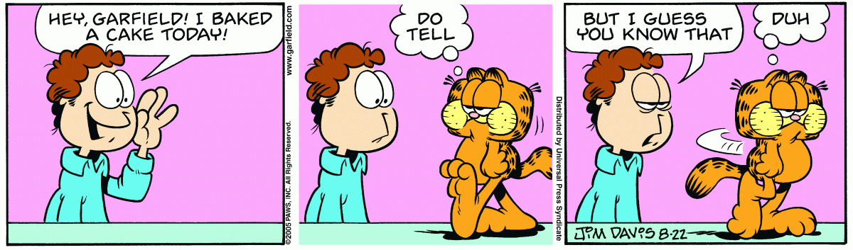 Garfield, August 22, 2005