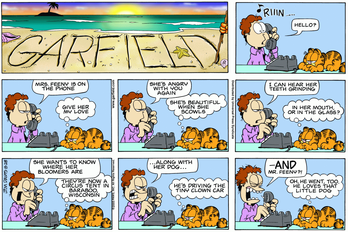 Garfield, August 28, 2005