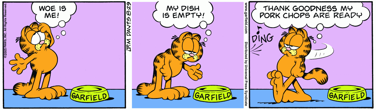 Garfield, August 29, 2005
