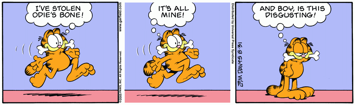 Garfield, August 31, 2005