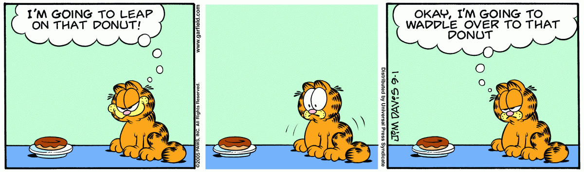 Garfield, September 1, 2005
