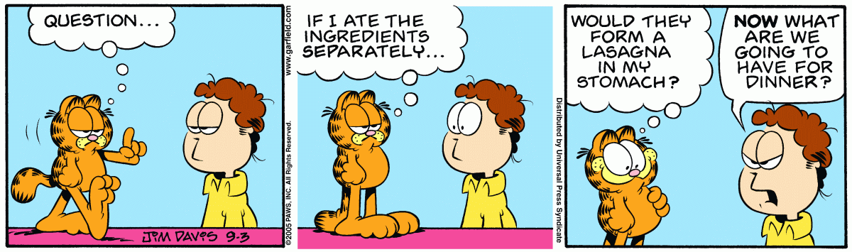 Garfield, September 3, 2005