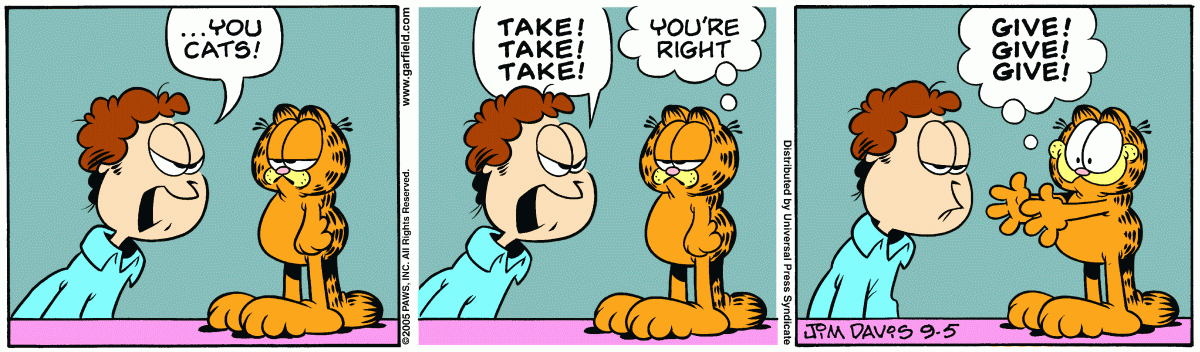 Garfield, September 5, 2005