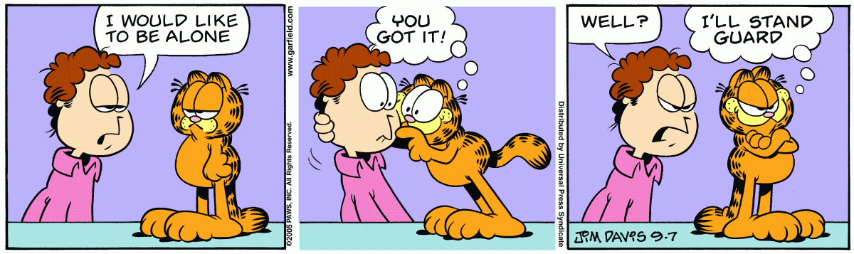 Garfield, September 7, 2005